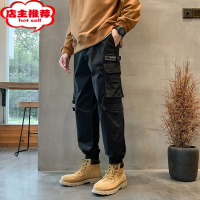 SHANCHAO秋季日系工装裤男士宽松复古痞帅休闲裤搭配马丁靴裤子搭配长裤子