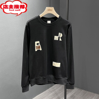 SHANCHAO韩版圆领修身休闲上衣服男式潮流套头百搭卫衣青年高端T恤