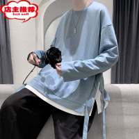 SHANCHAOhiphop长袖t恤设计感小众黑暗系男装日式山本风上衣ins潮炸街卫衣