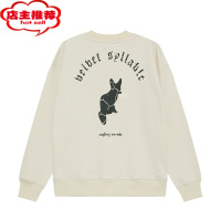 SHANCHAOVTE 美式高街宽松休闲圆领套头卫衣男女后背印花运动时尚百搭上衣