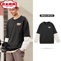 SHANCHAO龚俊同款361逐浪运动卫衣男2023秋季新款情侣加绒套头卫衣运动服