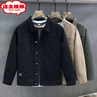 SHANCHAO美式复古军事风牛仔夹克男潮牌宽松百搭多口袋工装外套上衣