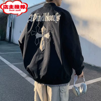 SHANCHAO高街外套小众飞行员美式棒球服男款日系复古刺绣夹克