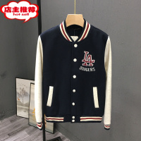SHANCHAO学院风棒球服男韩版修身潮流青少年学生拼色夹克衫新款外套