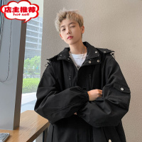 SHANCHAO美式飞行员夹克男士款潮牌设计感高级痞帅机能户外外套