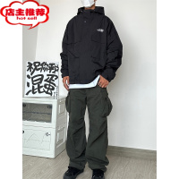 SHANCHAO武功山男士外套夹克连帽防水登山服户外骑行美式复古