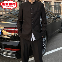 SHANCHAO高级感痞帅新中式中山装夹克男赵山河同款休闲立领西装外套