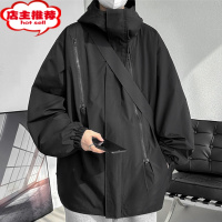 SHANCHAO外套男2023新款潮牌美式机能工装上衣服男生户外夹克