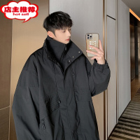 SHANCHAOvintage美式男黑暗系男装高级感假两件夹克户外登山服外套