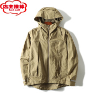 SHANCHAO日系牛货~科技面料 户外轻度三防户外运动休闲插肩袖夹克衣男