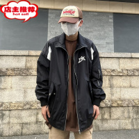 SHANCHAOscs想文 美式街头字母刺绣立领棒球服夹克男女薄款外套