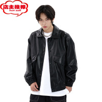 SHANCHAO尾郎的店 欧美高街男潮牌外套男ins高级感炸街皮衣夹克情侣潮