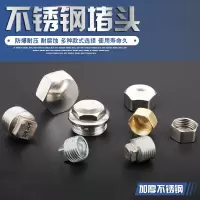 不锈钢4分堵头堵帽内丝外丝四分六分水管堵头闷头加厚铜管堵管帽