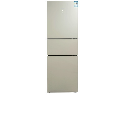 荣事达(Royalstar)BCD-221WTGER淡雅金玻璃面板三门三温区冰箱