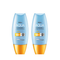 泰国Mistine蜜丝婷小黄帽防晒霜乳男女学生身体面部隔离紫外线防晒液 小黄帽面部防晒40mlx2