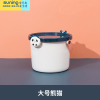 希杰狮王玩具收纳箱装儿童的整理箱放宝宝大容量带盖盒抖音同款卡通家用筐 大号熊猫 两个型号可选收纳架