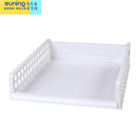 希杰狮王可叠加衣柜收纳筐客厅厨房浴室收纳篮塑料儿童玩具衣物收纳置物筐 小号白色 一个收纳架