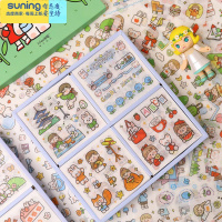 希杰狮王发饰收纳盒儿童宝宝头绳发箍发夹橡皮筋收纳器少女大容量整理盒 [主图同款贴纸PM1000]100张不重复收纳架