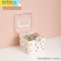 希杰狮王儿童发饰收纳盒女孩发夹头绳橡皮筋头饰发卡圈梳妆公主饰品置物架 小号白色收纳架