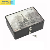 希杰狮王密码盒秘密儿童宝石玩具宝箱盒盒子百宝盒早教密码锁收纳盒钥匙 军绿色 经典铁塔(中号收纳架