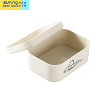 希杰狮王桌面收纳盒简约多格儿童首饰盒皮筋发卡饰品文具发夹少女心整理盒 小号米色空格-O24收纳架