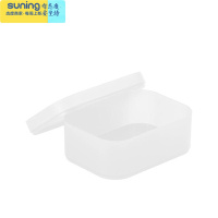 希杰狮王桌面收纳盒简约多格儿童首饰盒皮筋发卡饰品文具发夹少女心整理盒 磨砂小号白色空格-A45收纳架