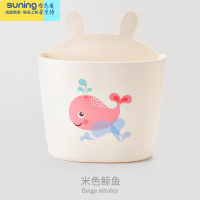 希杰狮王婴儿床收纳篮挂袋尿布片袋床边尿不湿收纳盒洗澡玩具置物篮可悬挂 米色鲸鱼收纳篮收纳架