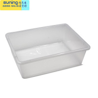 希杰狮王叠加塑料储物筐家庭无盖透明玩具多色收纳盒收纳箱幼儿园教具篮 透明色 小号收纳架