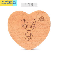 希杰狮王儿童乳牙纪念盒男孩牙齿收纳盒女孩乳牙盒木制宝宝掉换牙齿保存盒 榉木乳牙盒-生肖(猴)收纳架