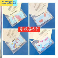 希杰狮王收纳袋折叠暂存夹收纳盒拉链密封袋学生便携式儿童卡通防尘袋 独角兽四色各五-P69收纳架