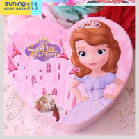 希杰狮王心形新款 盒子装饰盒公主项链盒女童耳饰小号收纳盒小孩玩具儿童 苏(粉色-空盒)-G74收纳架