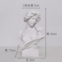 希杰狮王大卫化妆刷桶收纳器北欧ins笔筒收纳盒摆摊小饰品创意装饰摆件 琴女花瓶