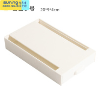 希杰狮王创意课桌下隐形抽屉笔盒 学生文具桌面隐藏收纳盒ins女大容量笔筒 桌下收纳盒/白色-小号/送无痕胶