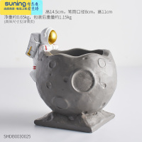 希杰狮王北欧创意宇航员笔筒办公室桌面收纳小摆件书房家居装饰品教师礼物 宇航员笔筒-趴墙