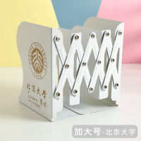 希杰狮王可伸缩书立架金属大号折叠书夹小学生用简易书挡板书架夹儿童桌上简约书靠放书架子桌面书桌组合收纳盒 2042A收纳架