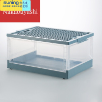 希杰狮王玩具收纳箱大号儿童拼装积木衣服折叠收纳盒塑料加厚整理箱 蓝色 默认规格收纳架