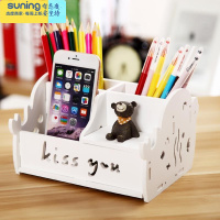希杰狮王。二次元笔筒动漫学生实用拼装宿舍软妹粉色笔架学习用品多功能 [白色]叮当猫-823