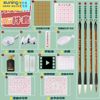 希杰狮王文房四宝毛笔书法初学者入门套装成人练字帖水写布练习小学生儿童三年级笔墨纸砚精品手工闲章便捷式笔筒入门款男女通用