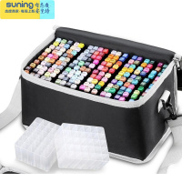 希杰狮王马克笔专用收纳笔盒40/80//120/160/240色单支笔袋插笔筒含底座 40孔底座单个(黑/透明随机)