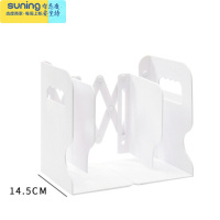 希杰狮王日式创意简约收纳笔筒挡板书夹书靠书本桌面学生宿舍书架 简约白-不含笔筒