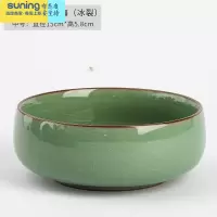 希杰狮王砚台带盖陶瓷墨碟国画墨汁调色盘毛笔笔架笔山笔搁墨蝶墨池笔洗墨盘笔筒砚滴文房四宝套装书法用具用品笔洗缸 [中号笔洗