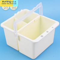 希杰狮王乐萌洗笔桶分割间隔涮笔筒水彩水粉洗笔盒绘画画水桶多功能洗笔桶隔层塑料水桶美术涮笔筒户外写生水桶可手提 组合水桶(