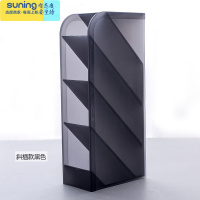 希杰狮王网红斜插式笔筒ins收纳盒女创意时尚可爱北欧透明多功能桌面少女心小学生欧式儿童摆件大容量化妆刷笔桶大号 单个装/