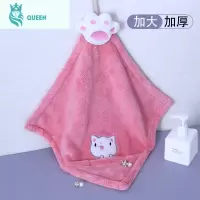 恋名媛加厚擦手巾挂式可爱儿童毛巾搽手吸水厨房家用可爱卡通韩式干手巾