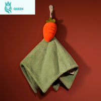 恋名媛儿童擦手巾挂式插手吸水毛巾卫生间厨房可爱搽手巾擦手帕韩国创意