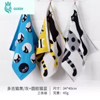 恋名媛棉擦手巾挂式洗脸家用纱布小方巾女搽手巾可爱儿童毛巾正方形