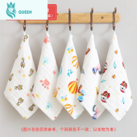 恋名媛婴儿六层纱布毛巾儿童宝宝洗脸新生儿口水巾夏季薄款棉小方巾