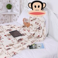 恋名媛懒人毯可爱有袖加厚斗篷披肩午睡可穿式家居服多功能盖毯毛毯全身