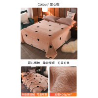 恋名媛珊瑚绒毛毯子被子法兰绒毛绒床单人加厚保暖冬季宿舍学生铺床盖毯