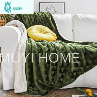 恋名媛秋冬办公室午睡毯膝盖毯空调毯披肩盖毯法兰绒小毛毯加厚羔绒毯